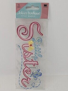 Jolee's Boutique Sticker Little Sister Butterfly